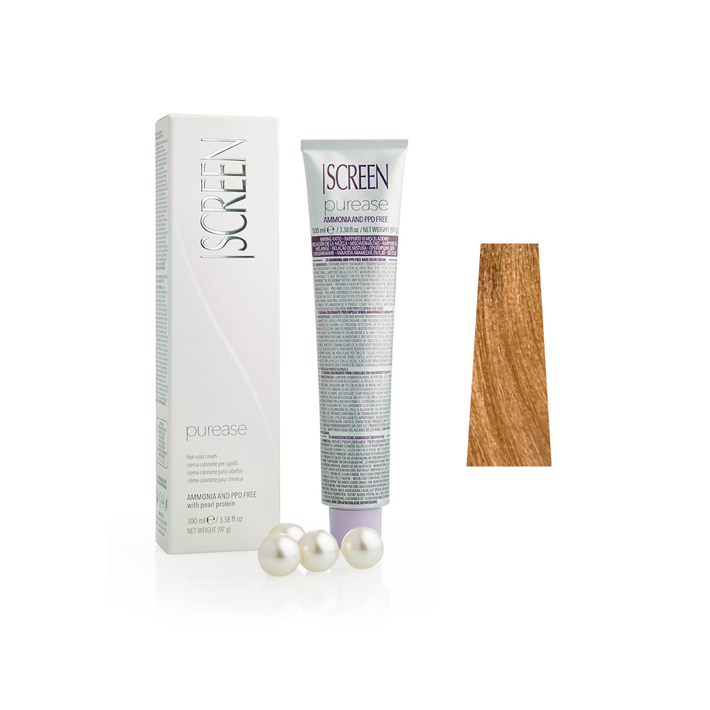 Крем-фарба без аміаку з протеїнами перлів SCREEN Purease 9DC (9.31) Ash Golden Extra Light Вlonde, 100 ml - 1